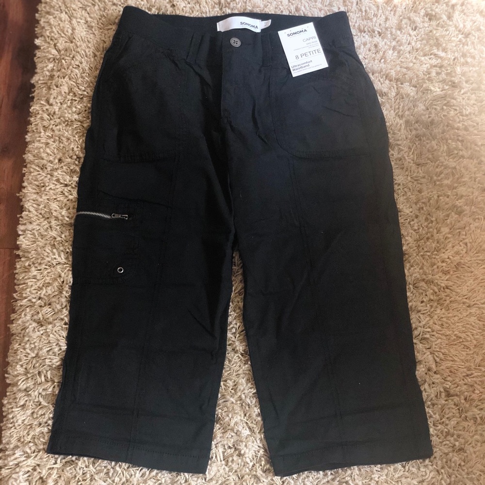 Black  Capri Cargo Pant | NWT